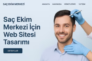 Saç Ekim Merkezi Web Sitesi Tasarımı